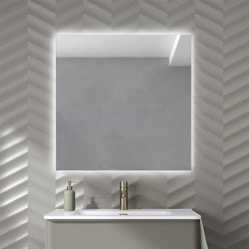 DALMA LED-Spejl med baggrundslys 80x80 